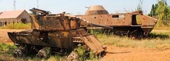 Kagera war evident tank - Historical sites tourism
